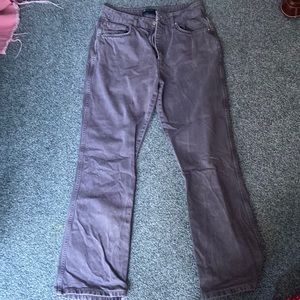 Straight leg purple jeans